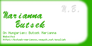 marianna butsek business card